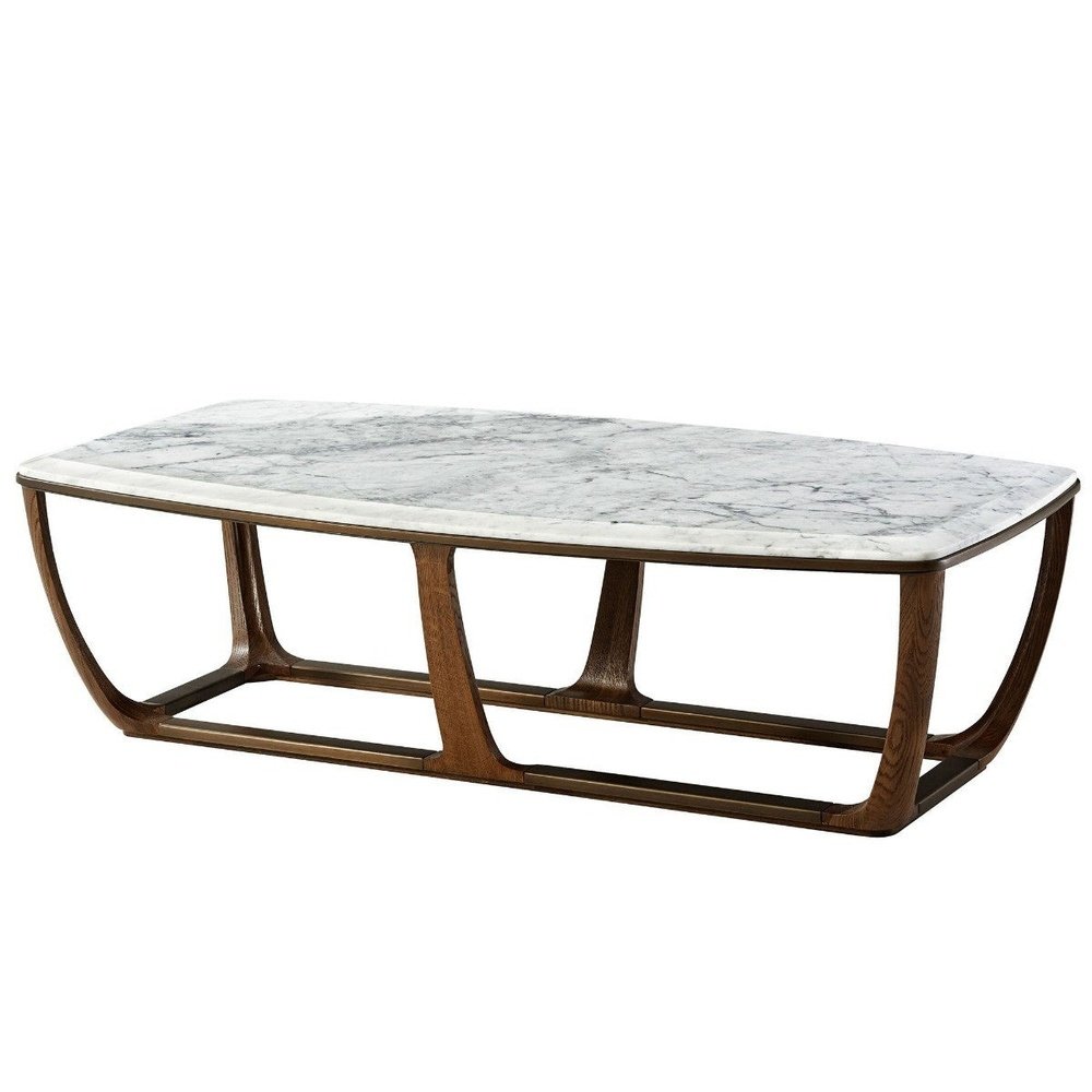 Converge Marble Rectangular Coffee Table Theodore Alexander 2
