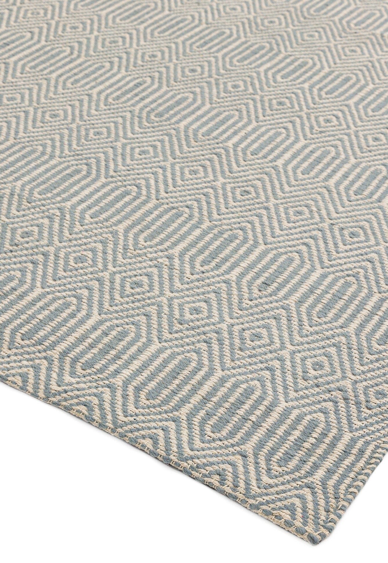 Asiatic Carpets-Asiatic Carpets Sloan Hand Woven Rug Duck Egg - 200 x 300cm-Blue 885 