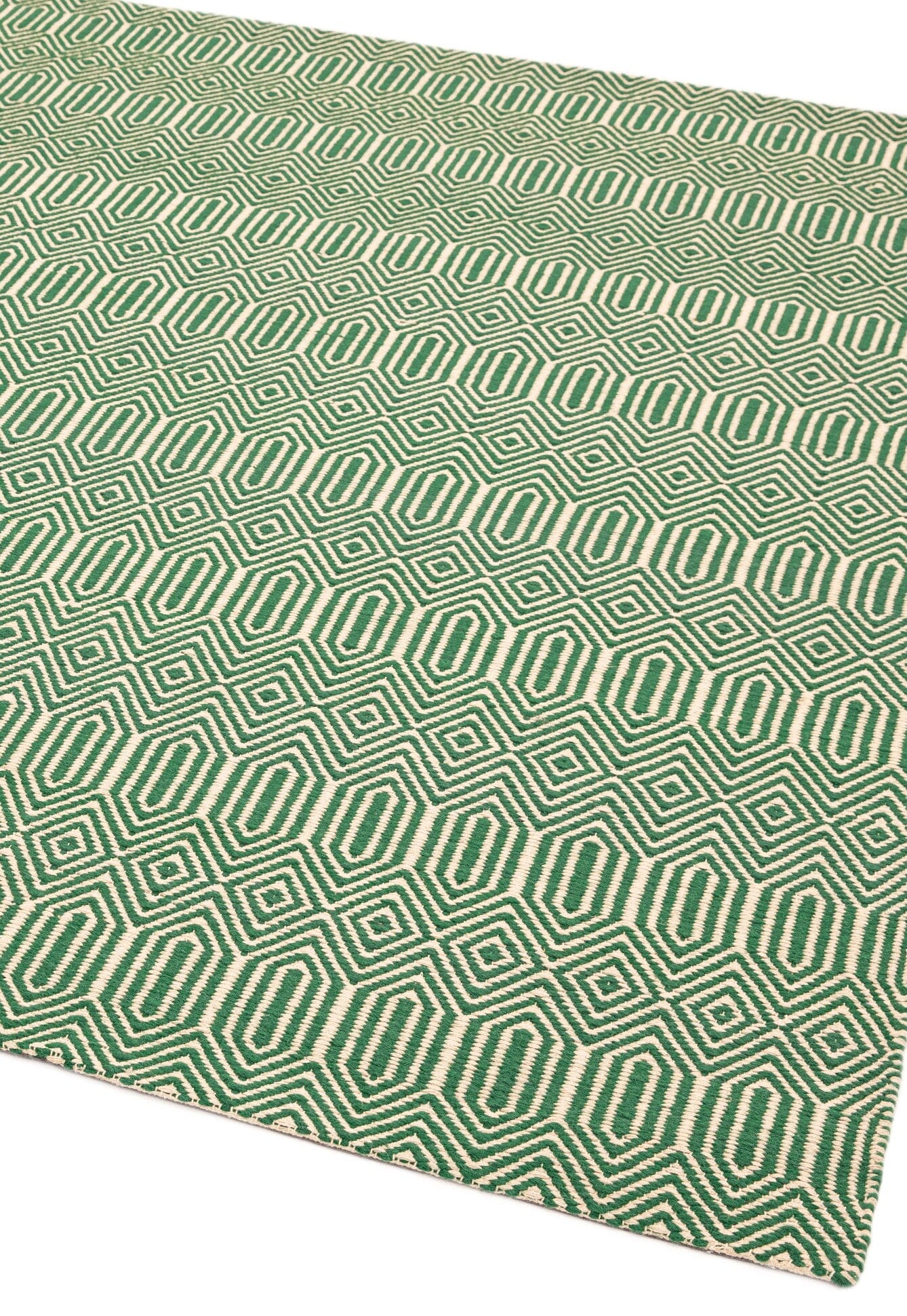  Asiatic Carpets-Asiatic Carpets Sloan Hand Woven Runner Green - 66 x 200cm-Green 405 