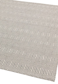 Asiatic Carpets Sloan Hand Woven Rug Silver - 100 x 150cm