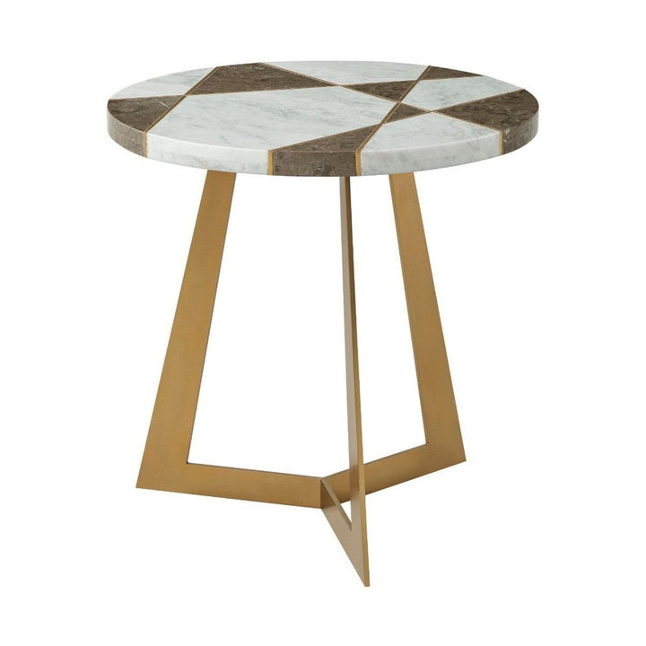 Calais Marble Side Table Theodore Alexander 2