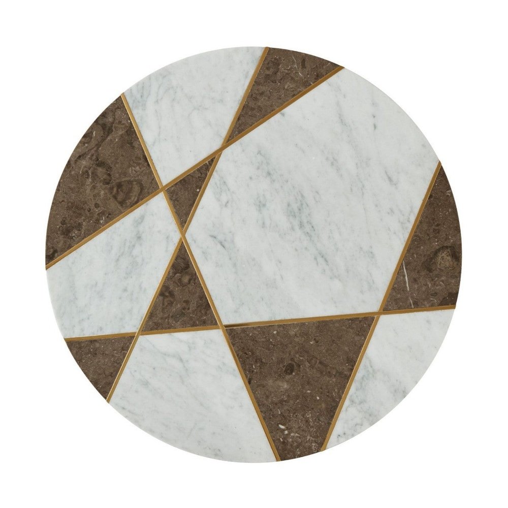 Calais Marble Side Table Theodore Alexander 3