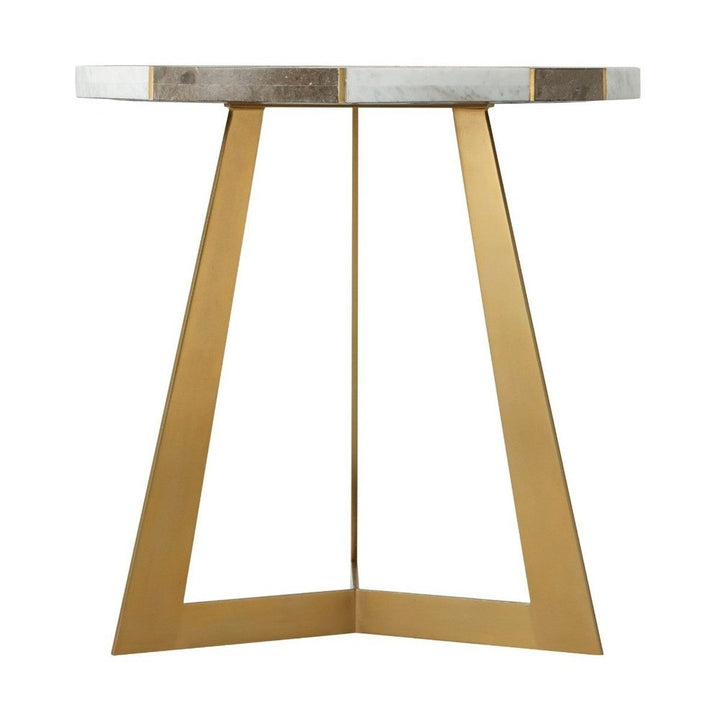 Calais Marble Side Table Theodore Alexander 1