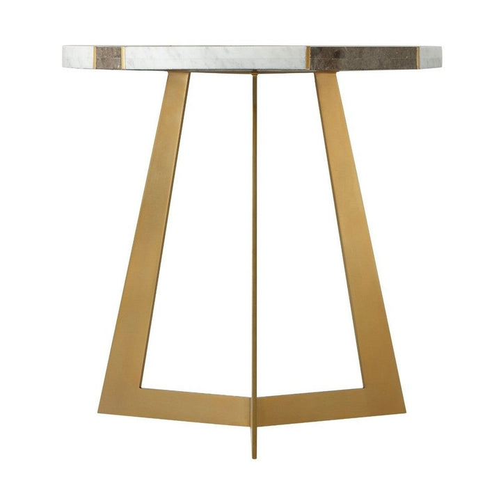 Calais Marble Side Table Theodore Alexander 4