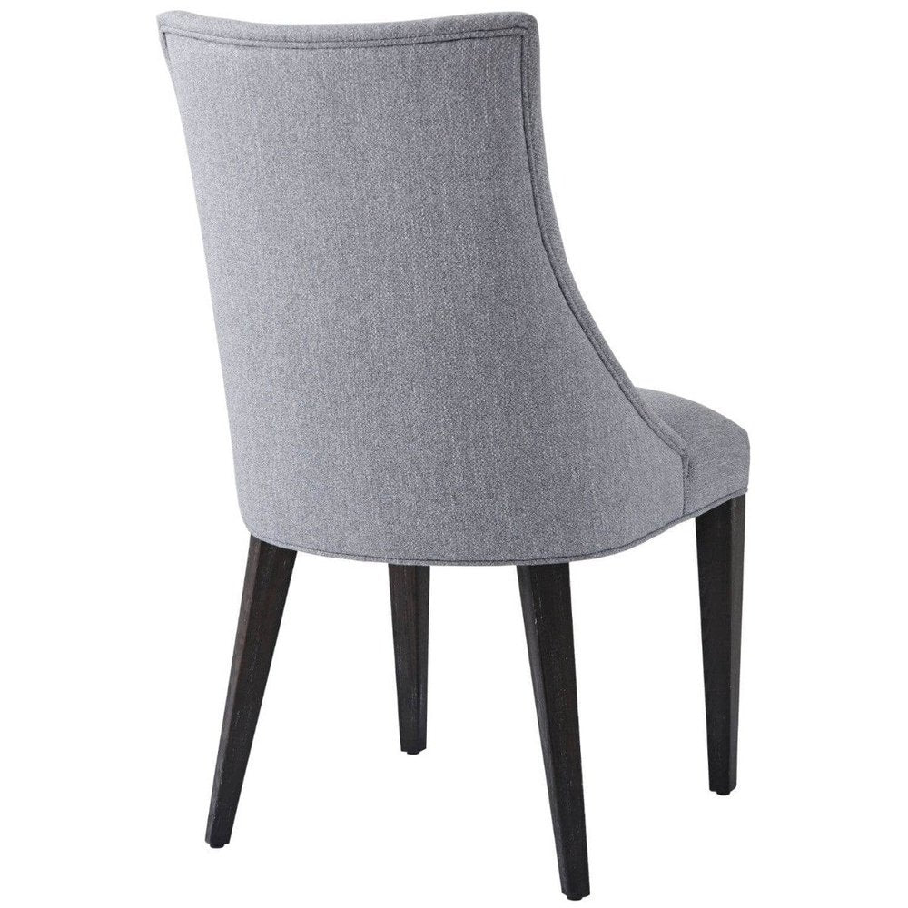  Theodore Alexander-TA Studio Ezra Grey Dining Chair in Kendal Mercury-Grey 389 