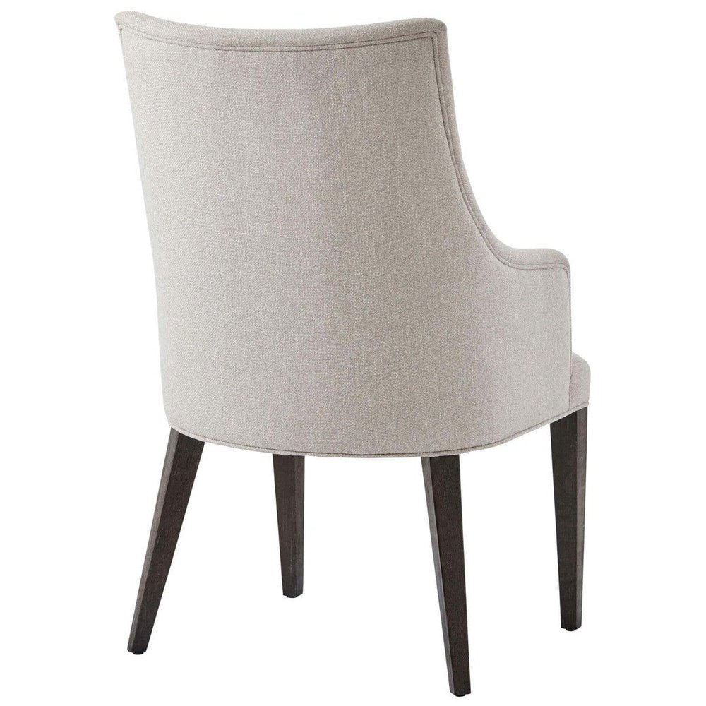 Adele Dining Chair with Arms - Kendal Linen Theodore Alexander 2
