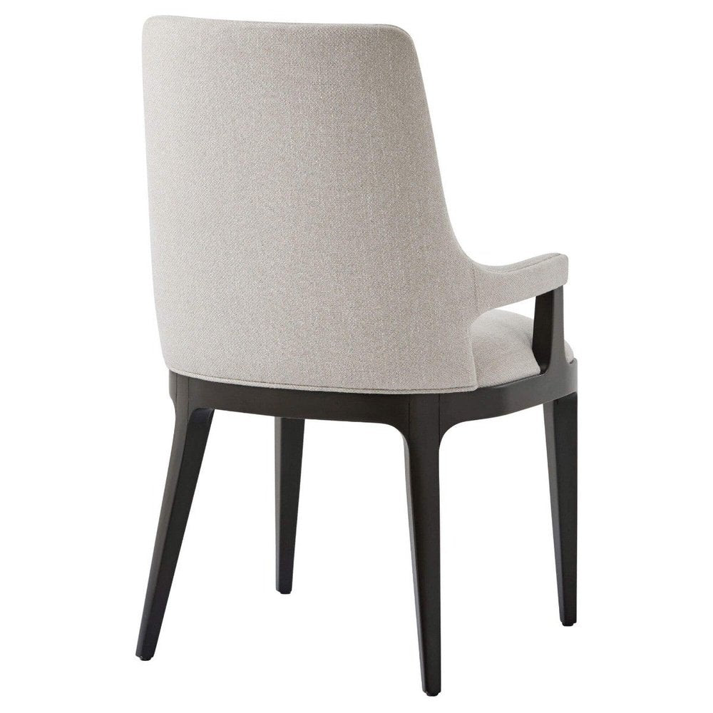 Dayton Dining Chair with Arms - Kendal Linen Theodore Alexander 2