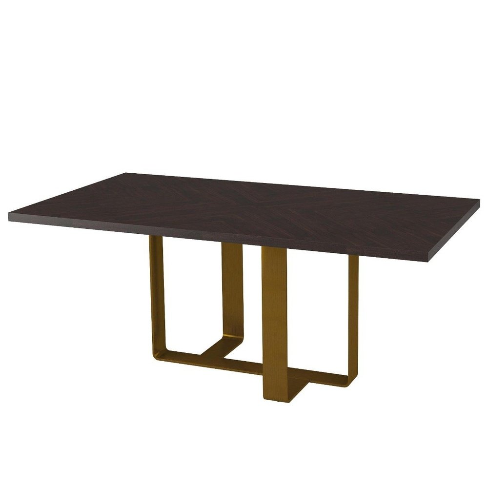  Theodore Alexander-TA Studio Medium Dining Table Adley in Almond-Gold 301 