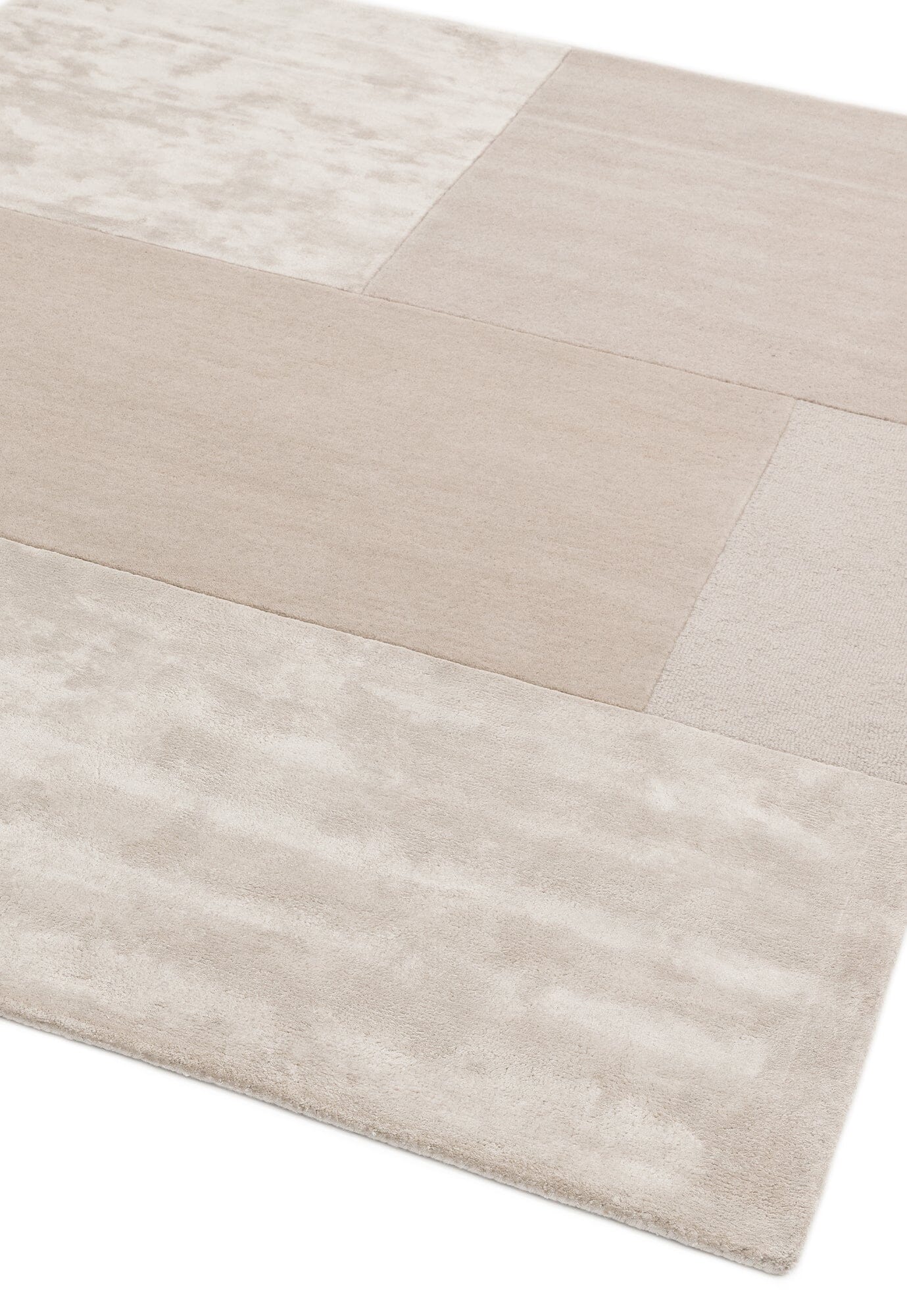 Asiatic Carpets Tate Tonal Textures Hand Tufted Rug Ivory - 160 x 230cm