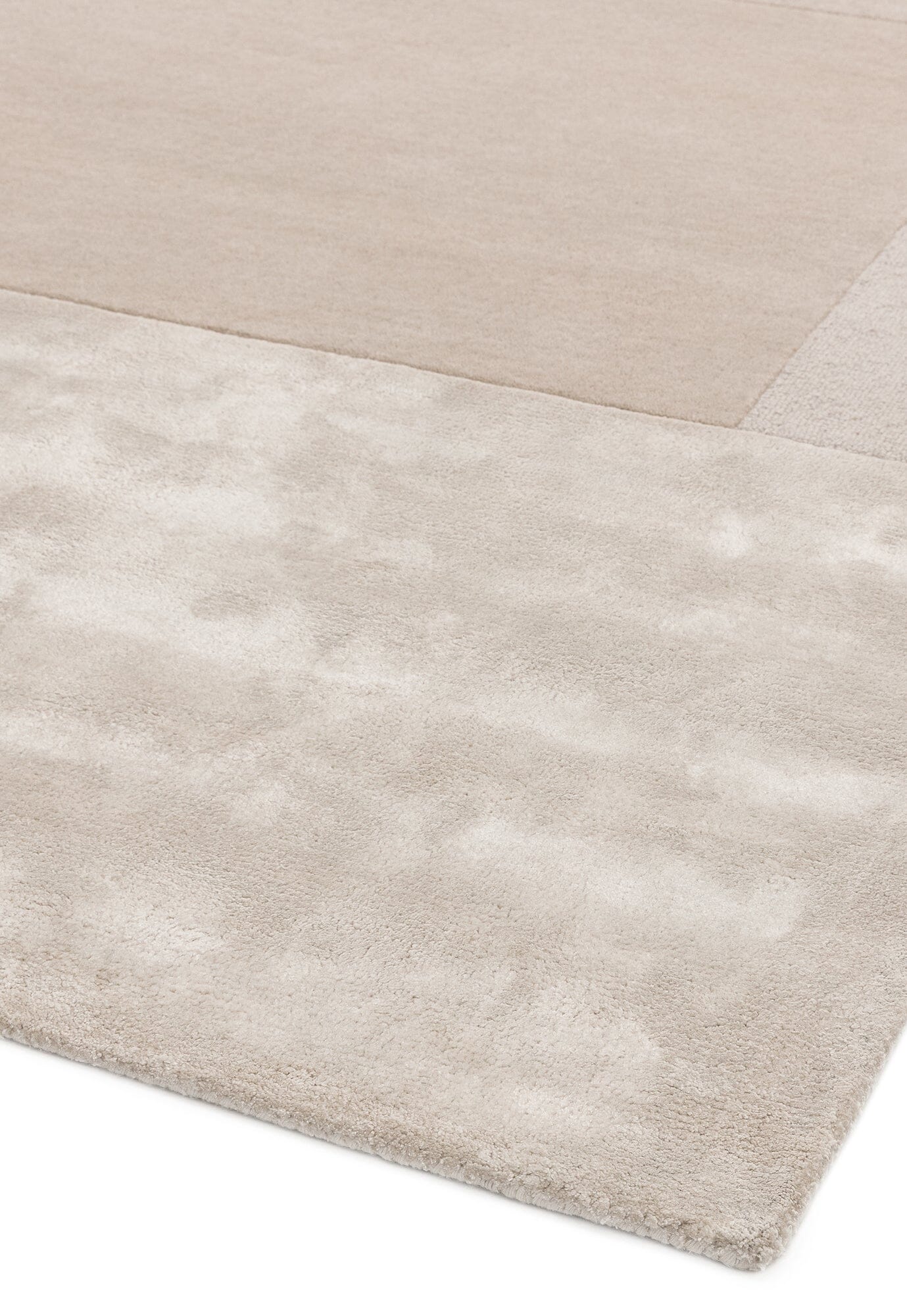  Asiatic Carpets-Asiatic Carpets Tate Tonal Textures Hand Tufted Rug Ivory - 160 x 230cm-Cream, White 077 