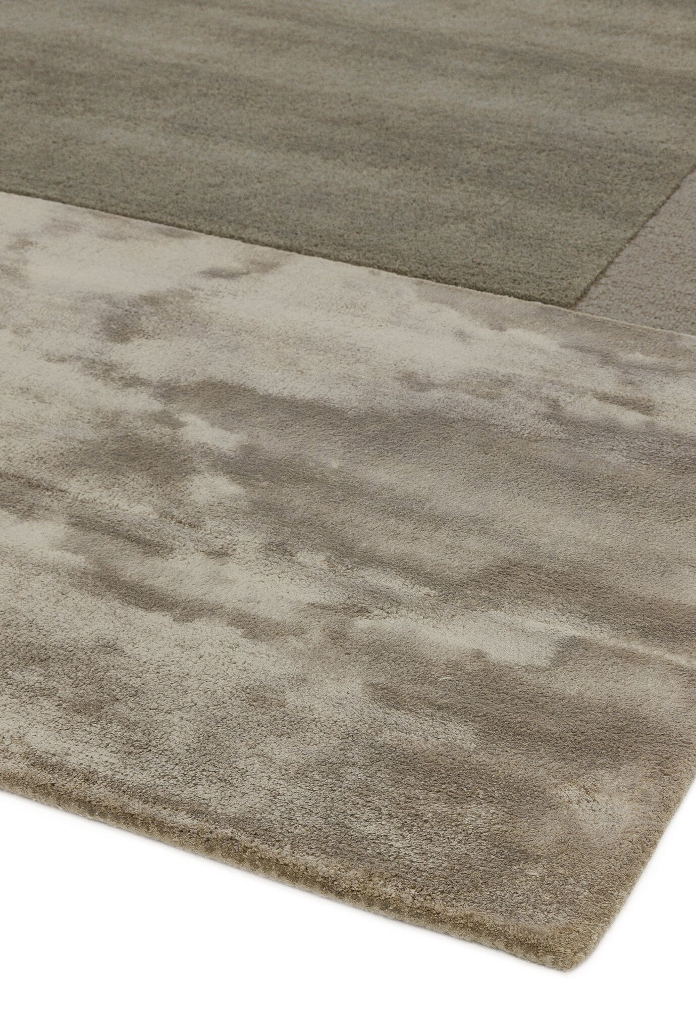  Asiatic Carpets-Asiatic Carpets Tate Tonal Textures Hand Tufted Rug Smoke - 160 x 230cm-Grey, Silver 501 