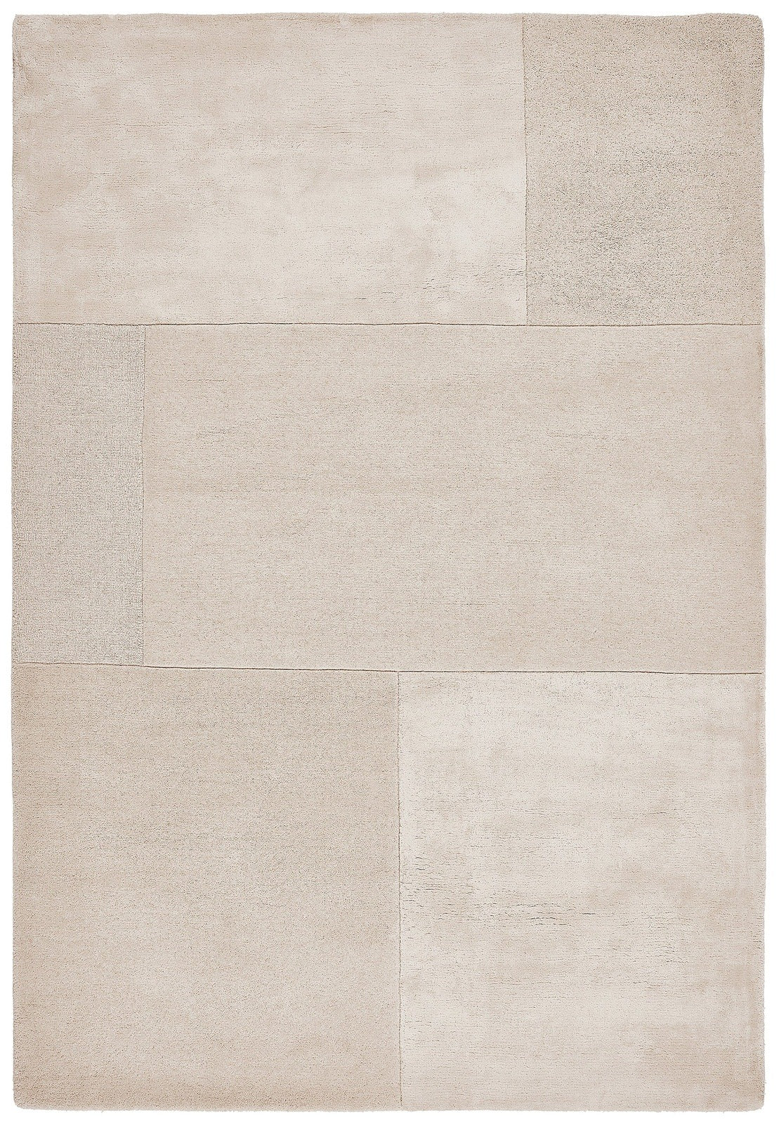 Asiatic Carpets Tate Tonal Textures Hand Tufted Rug Ivory - 160 x 230cm