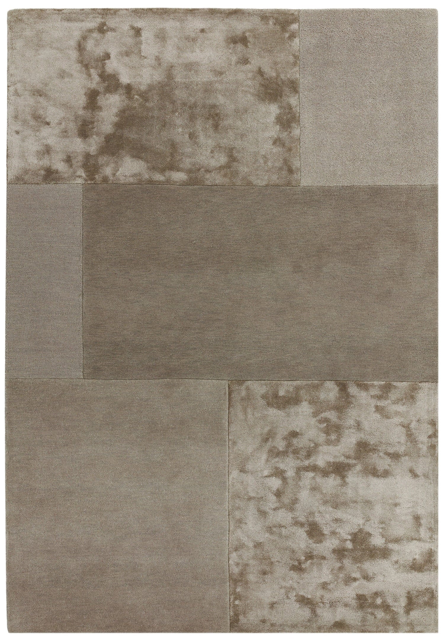  Asiatic Carpets-Asiatic Carpets Tate Tonal Textures Hand Tufted Rug Smoke - 160 x 230cm-Grey, Silver 965 