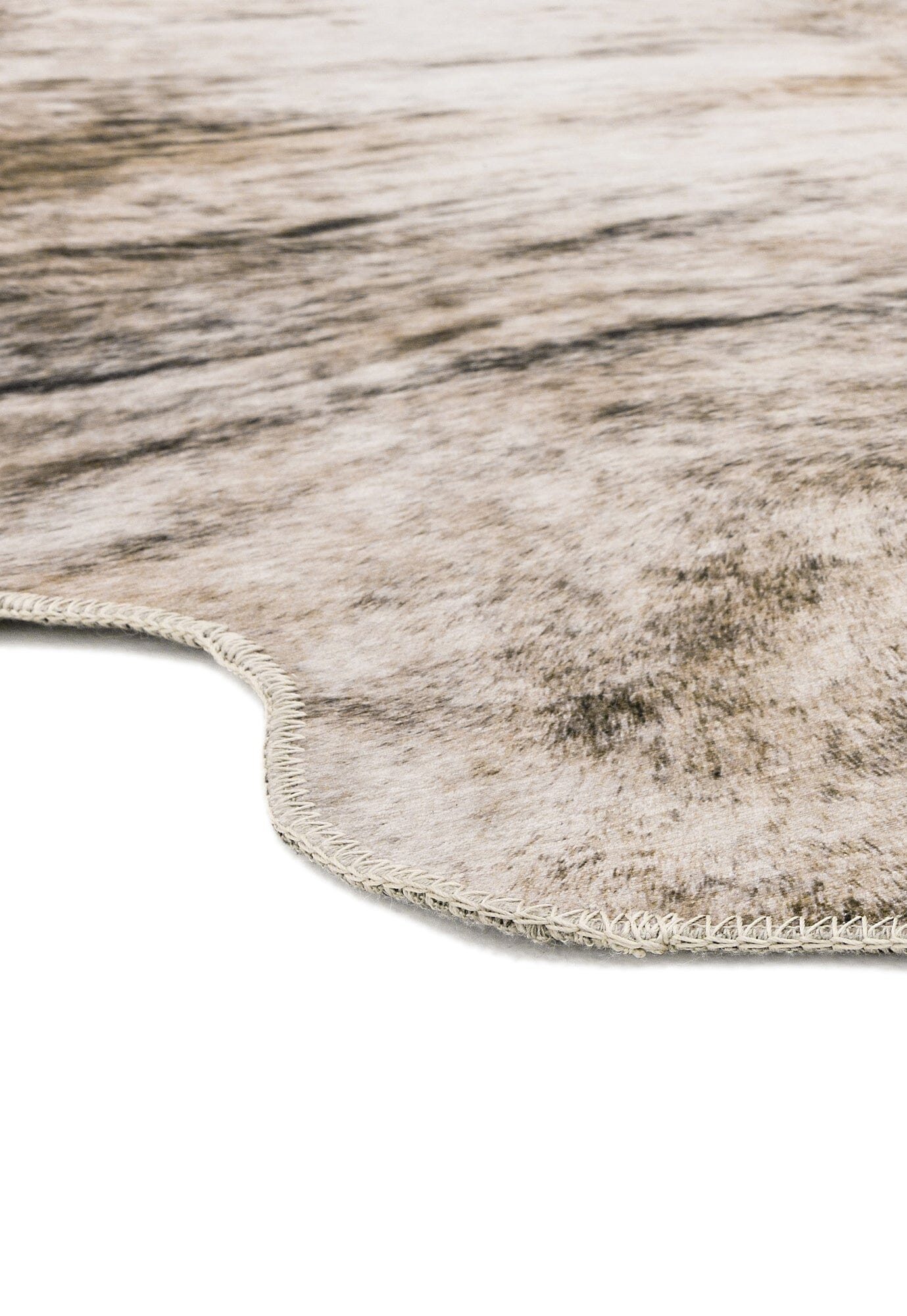  Asiatic Carpets-Asiatic Carpets Texas Faux Cowhide Chromajet Print Rug Grey - 190 x 240cm-Brown 301 