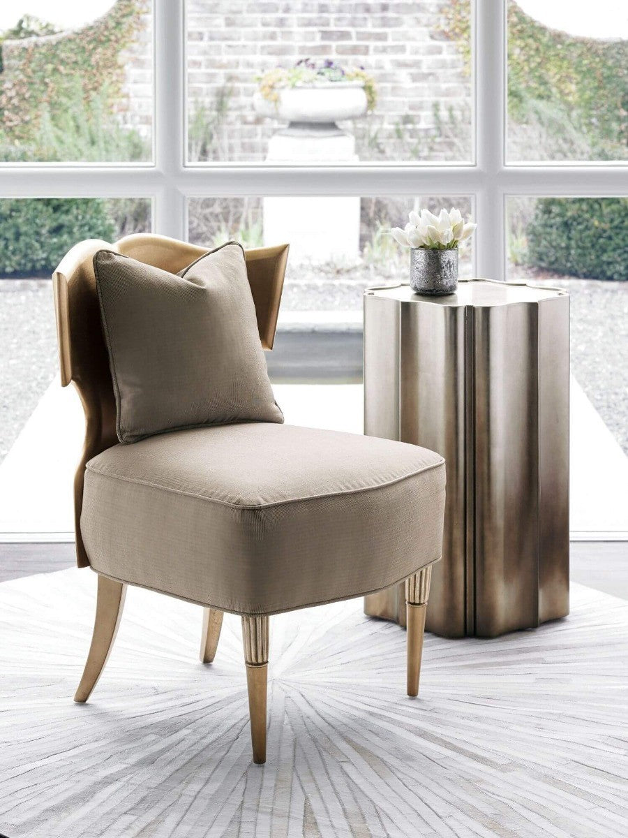 Caracole Classic Gold Is Up Side Table