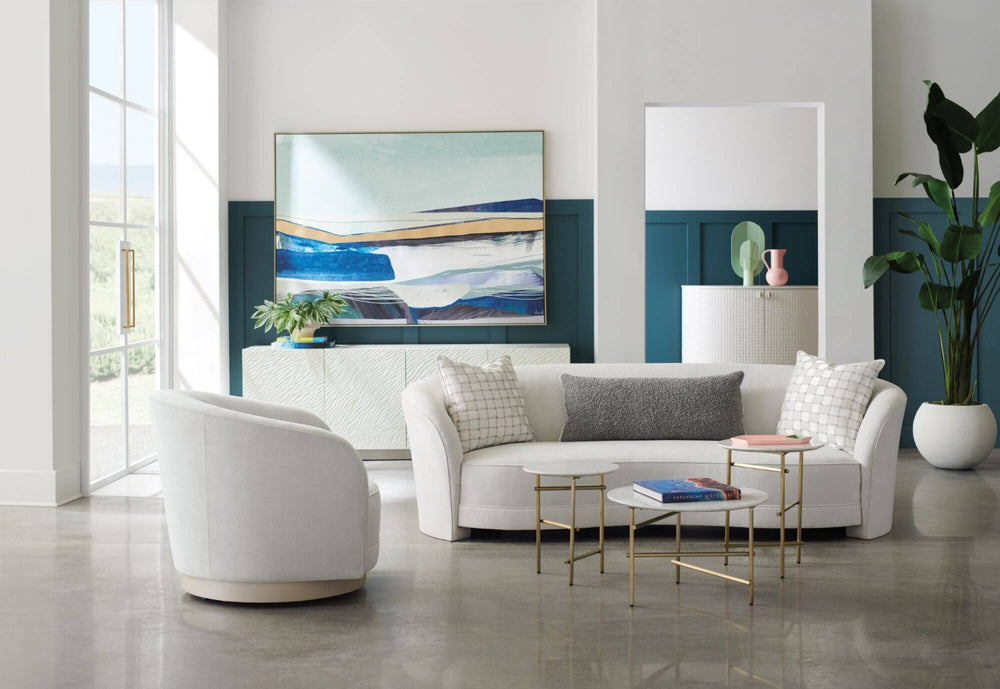 Modern Edge Concentric Accent Table Caracole 2