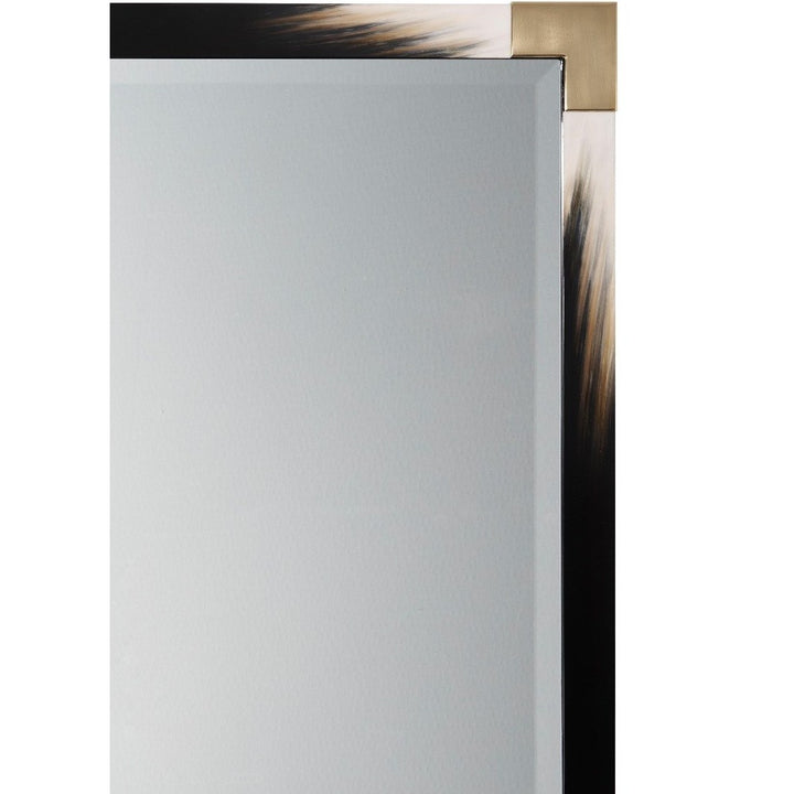 Cutting Edge Small Wall Mirror - Black Theodore Alexander 2