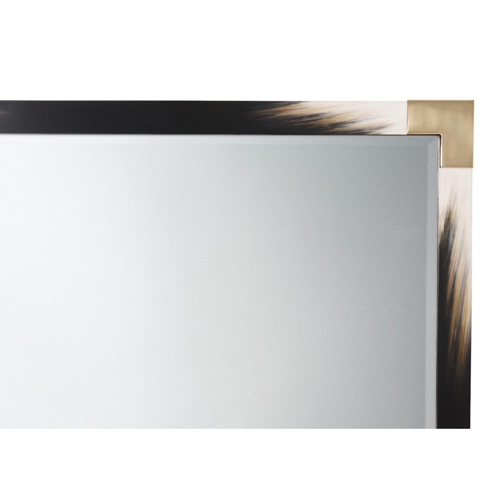 Cutting Edge Small Wall Mirror - Black Theodore Alexander 3