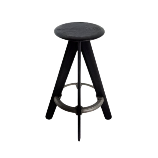 Slab Bar Stool - Black Tom Dixon 1