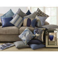 Malini Ivor Cushion Blue