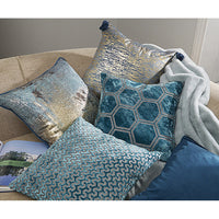 Malini Ivor Cushion Blue